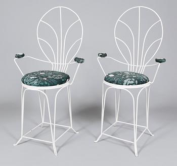 TRÄDGÅRDSTOLAR, 1 par, 1900-talets mitt.