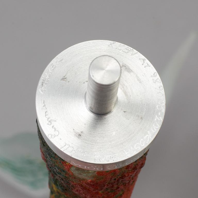 KJELL ENGMAN, skulptur, glas, signerad, Kosta Boda.