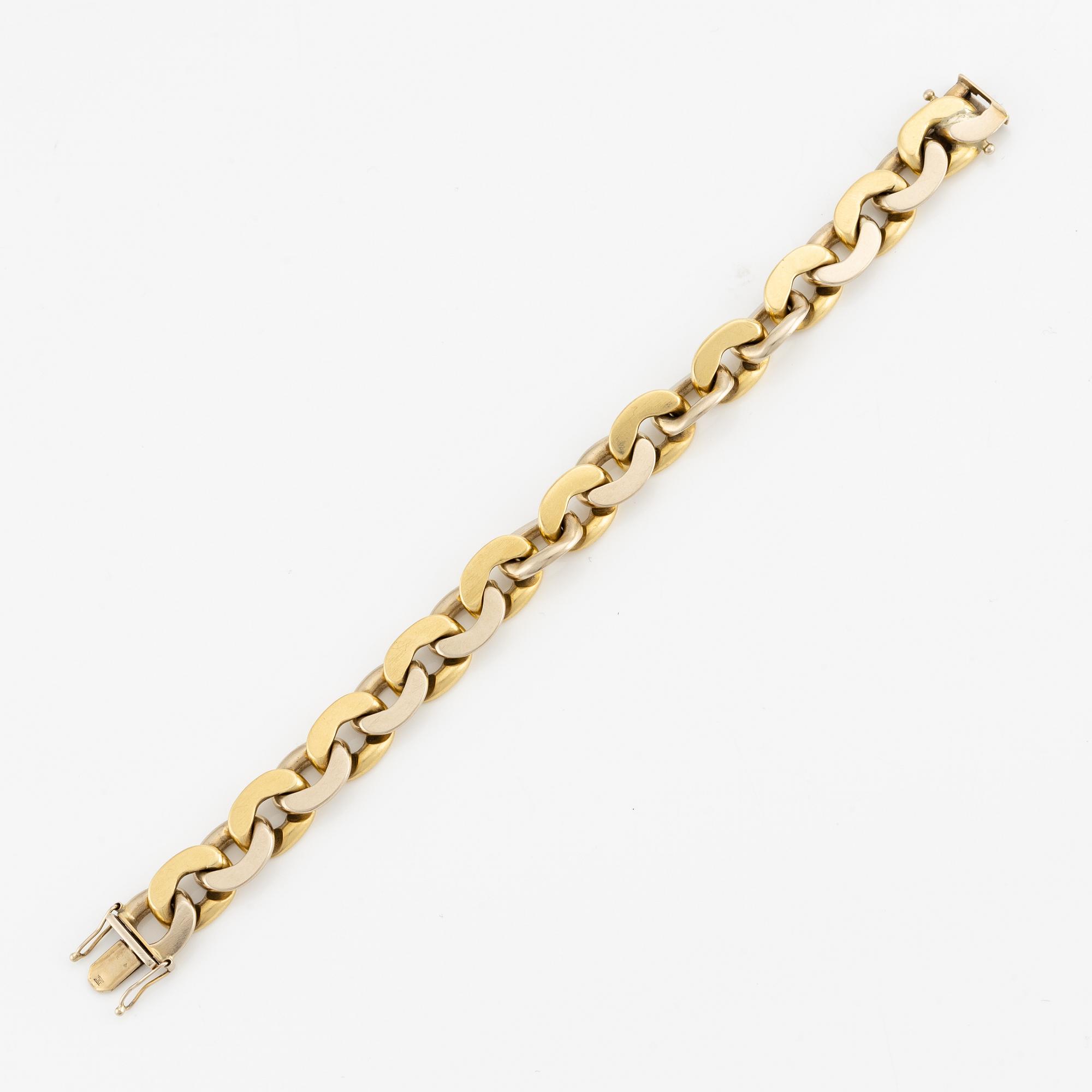 Bracelet 18K gold, two-tone.