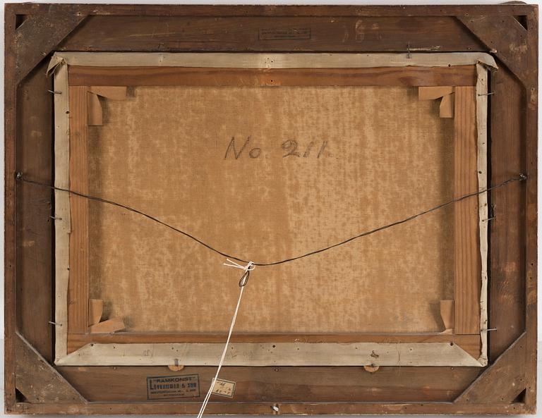 FRITZ HÖGBERG, olja på duk, signerad.