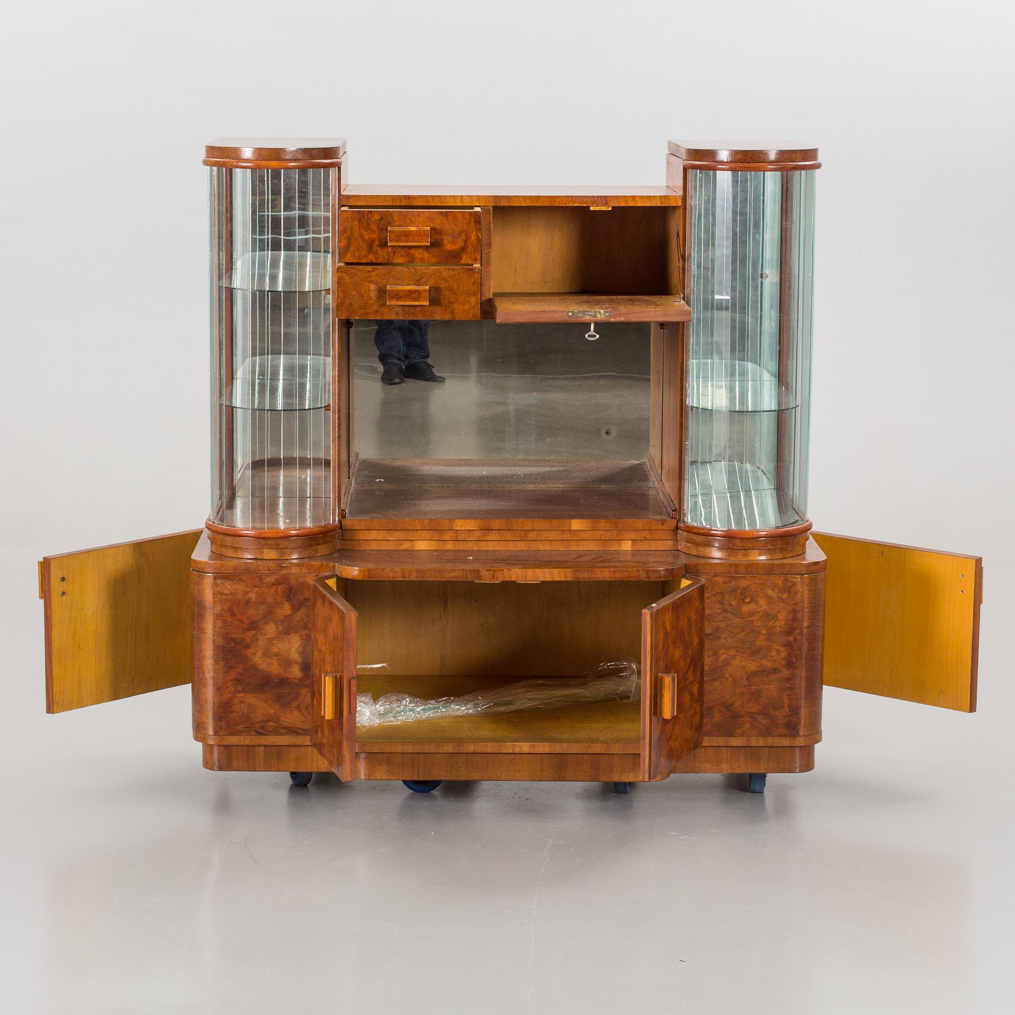 A cocktail cabinet, late 20th century,