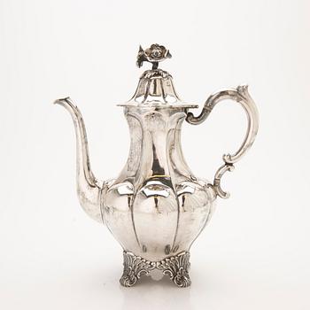 Coffee pot, silver, Dufva AG, Stockholm, 1918.