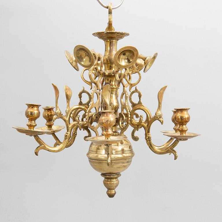 Chandelier, Baroque style, circa 1900.