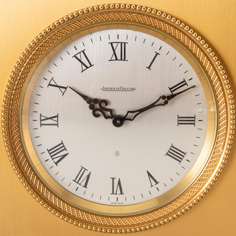 A 1960's Swiss Jaeger Le Coultre 8-days desk clock.