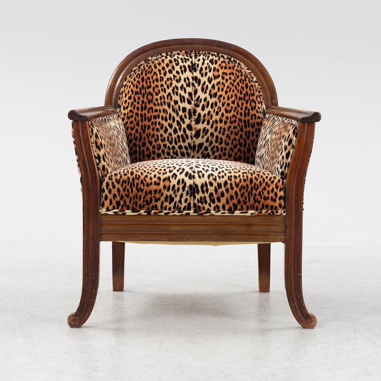 A mahogany armchair, early 20th Century.