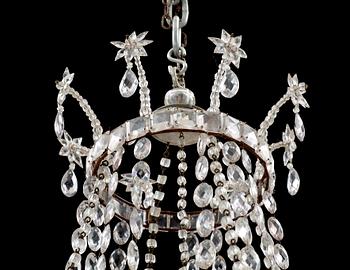 A Central European circa 1800 four-light chandelier.