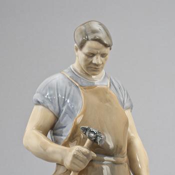 PARTI FIGURINER, 7 st, porslin, mestadels Bing o Gröndahl samt Royal Copenhagen, Danmark, 1900-tal.