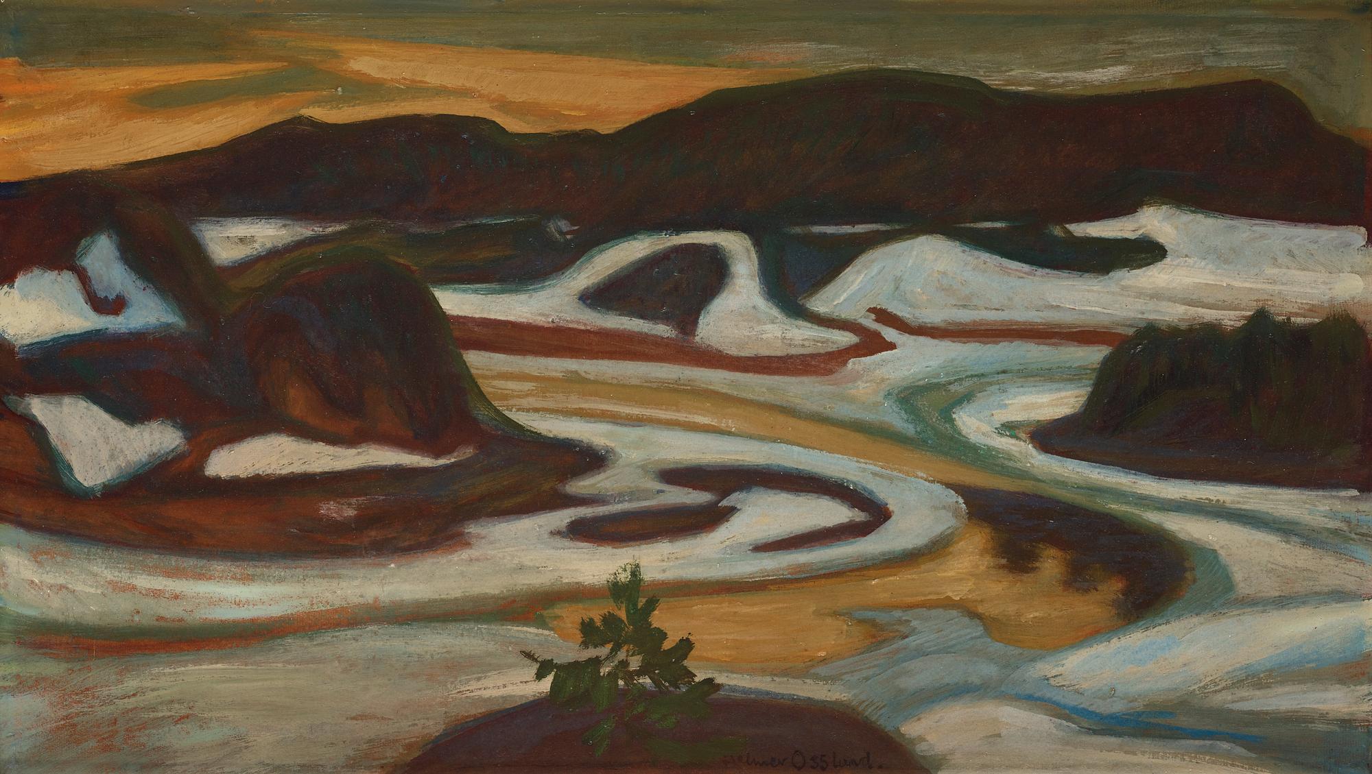 Helmer Osslund, Islossning, Ångermanälven.