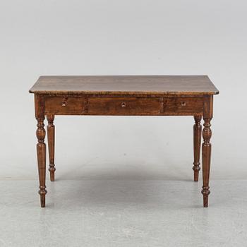 An early 20th Century birch writing desk.