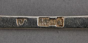 BESTICK, 7 st, silver, Ryssland 1800-tal.