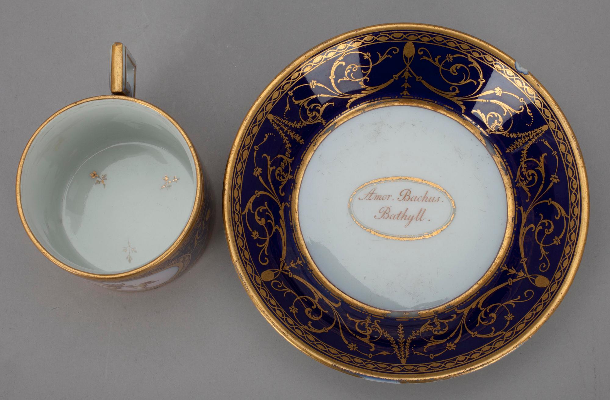 KOPP OCH FAT, Royal Porcelain Manufactory, Berlin 1800-talets första hälft.