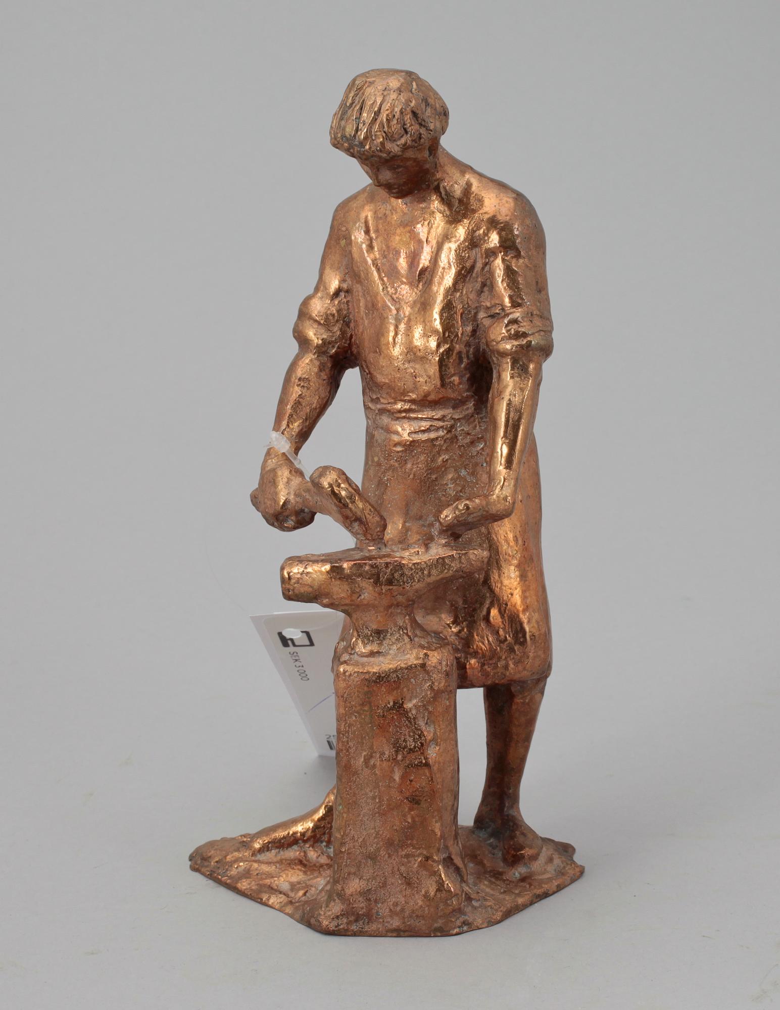 MATTI HAUPT, skulptur, brons. Sign.