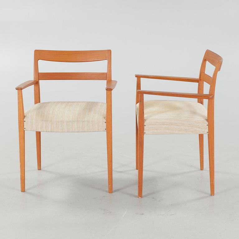 A pair of armchairs by Troeds, Bjärnum, Sweden, third quarter of the 20th century.