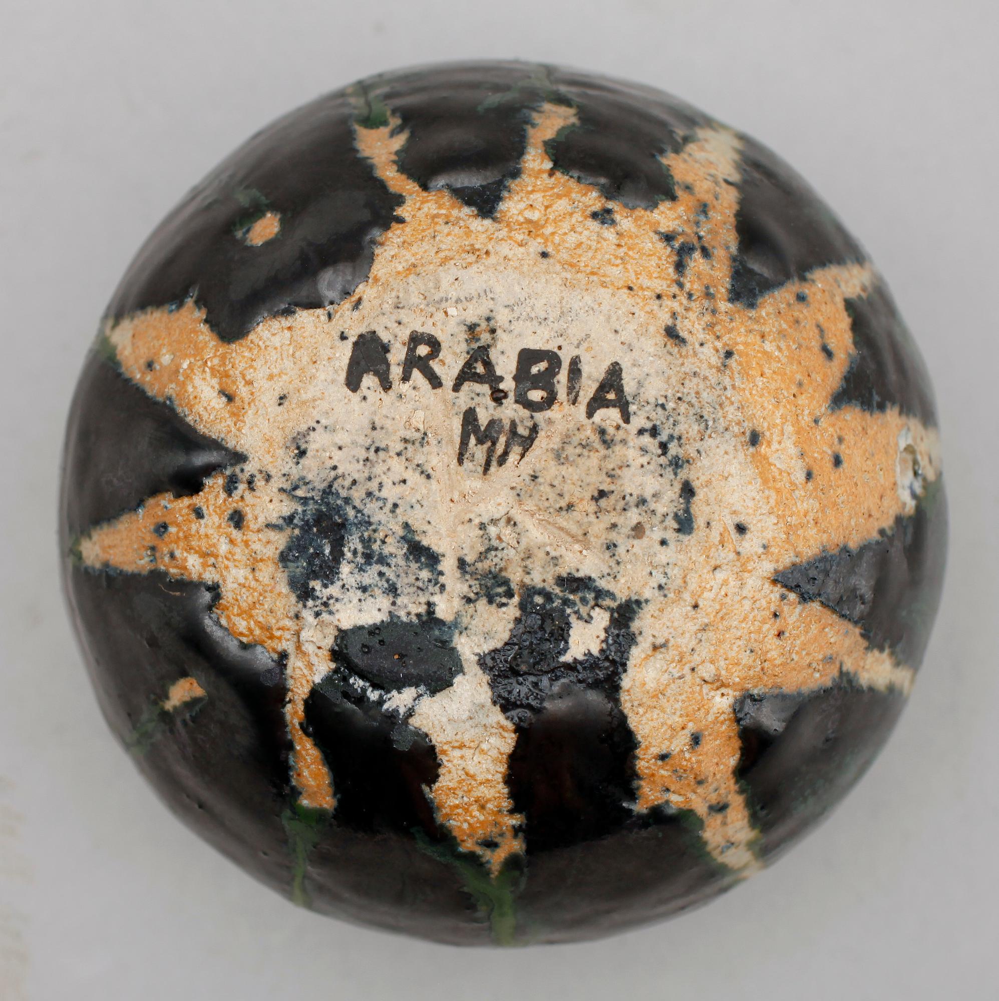 SKÅL, stengods, Arabia, monogramsignerad, MH.