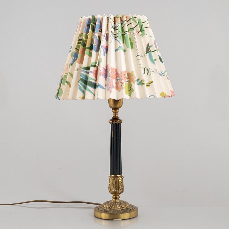 Three table lamps, Empire style, circa mid-20th Century.
