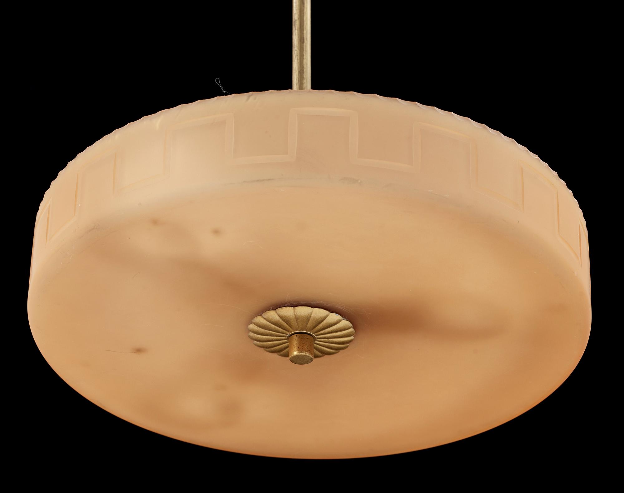 TAKLAMPA, art déco, 1920/30-tal. Höjd ca 55 cm.