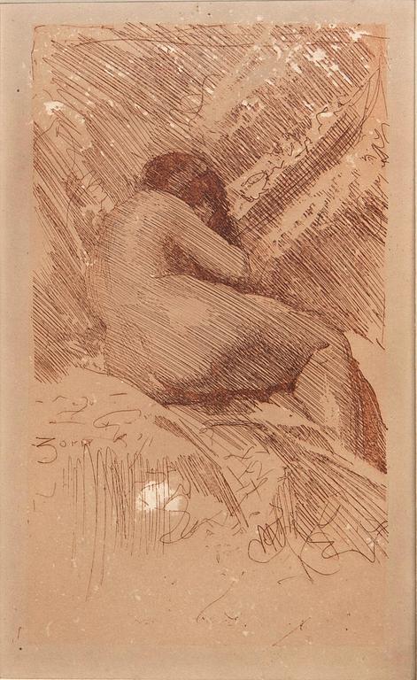 Anders Zorn, Model study.