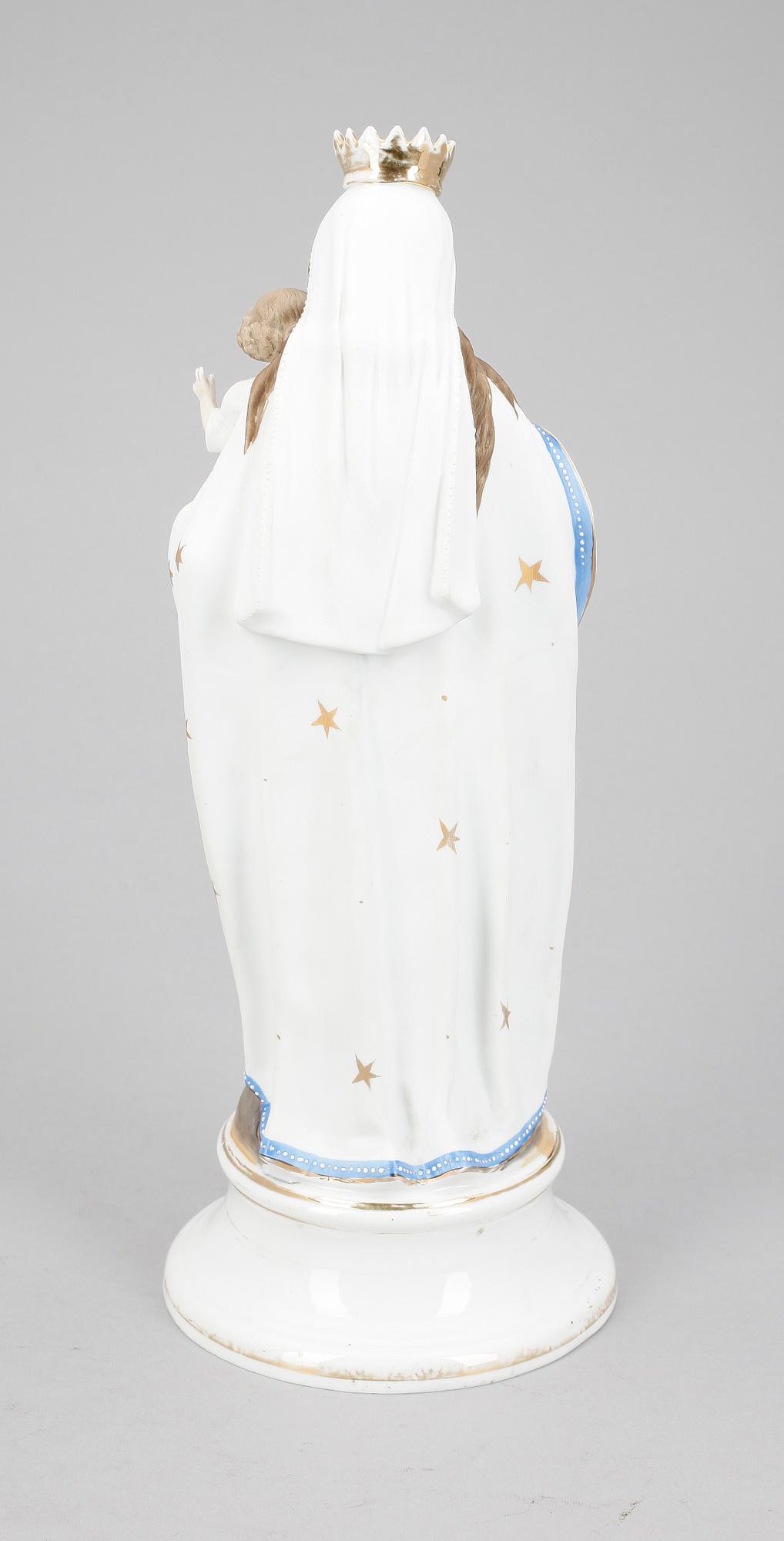 FIGURIN, porslin, Madonna, sekelskifte 1800/1900-tal.