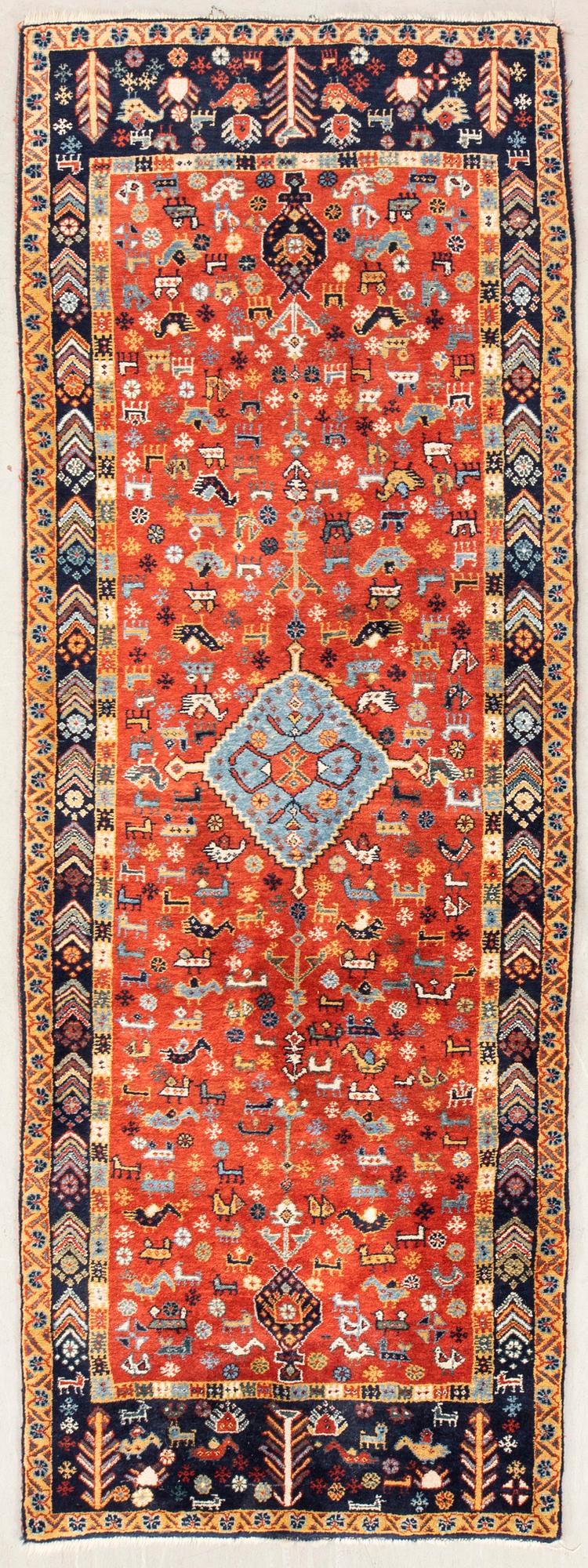 Carpet Oriental gallery old approx. 294x106 cm.
