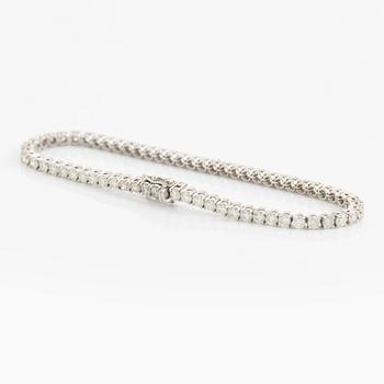 Tennisarmband med briljantslipade diamanter 5,20 ct.