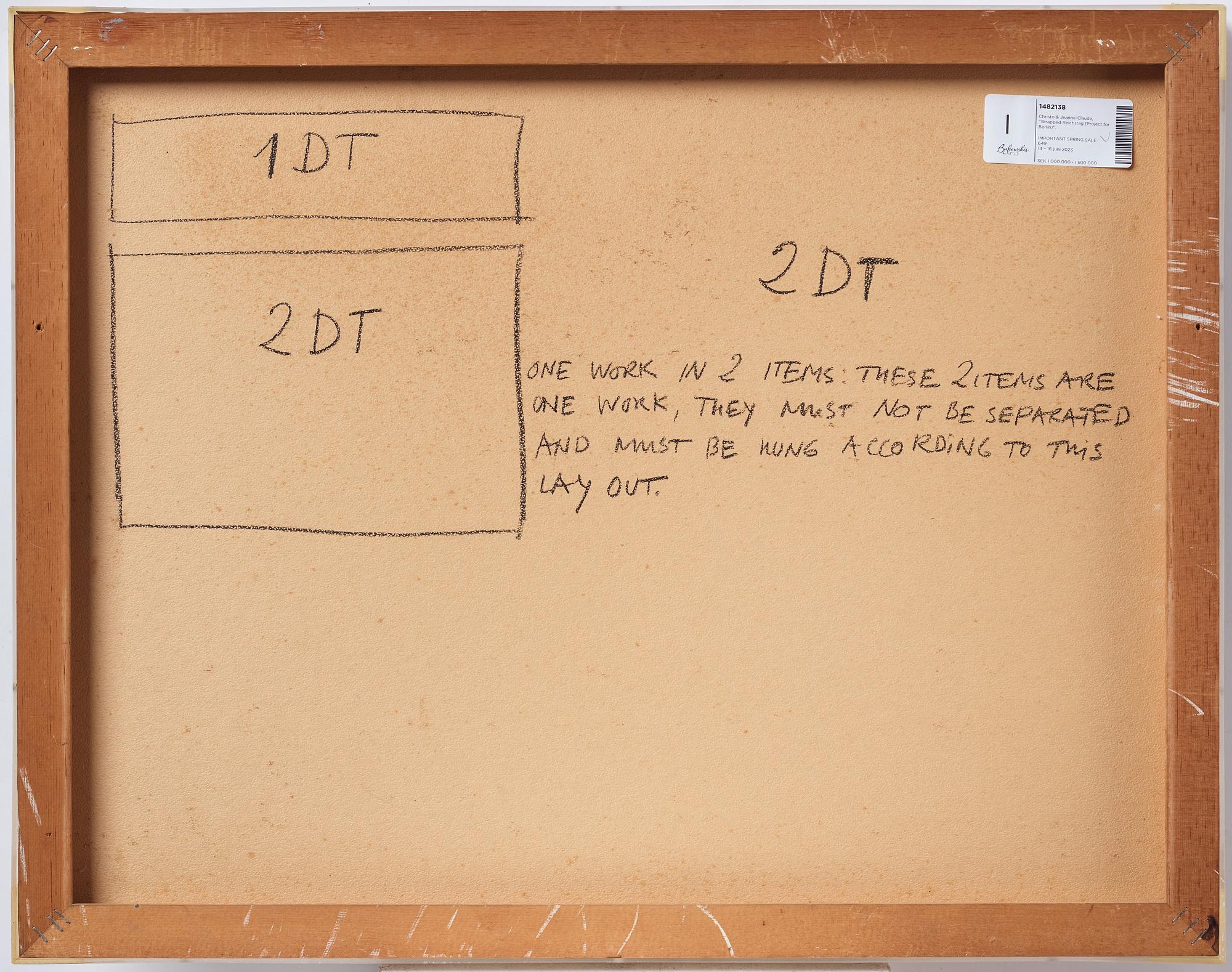 Christo & Jeanne-Claude, "Wrapped Reichstag (Project for Berlin)".