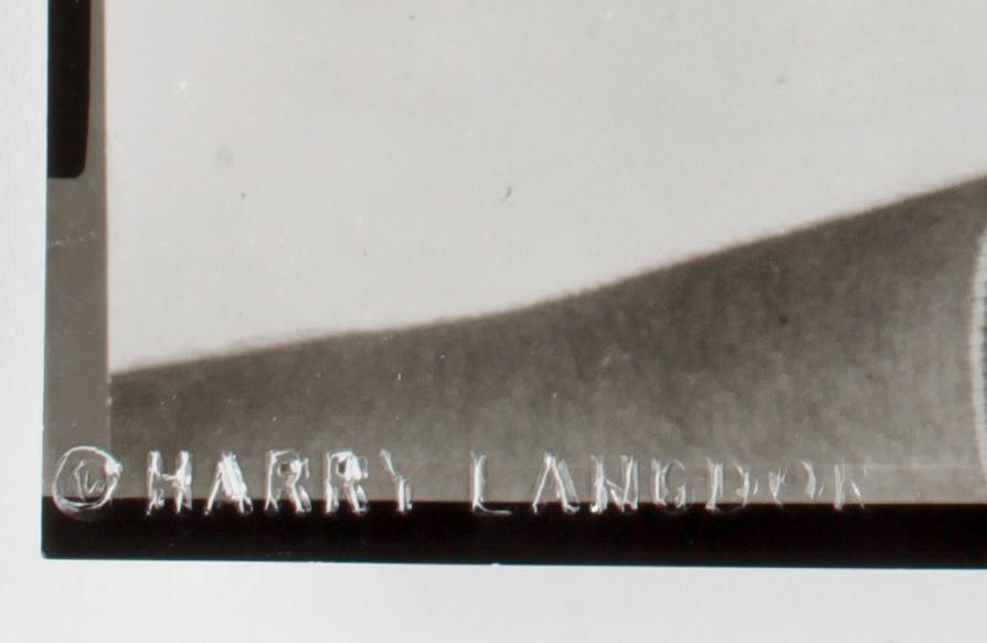 HARRY LANGDON, efter, fotografi, stämpelsign samt bär sign á tergo.