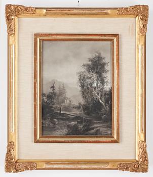Edvard Bergh · EDVARD BERGH, blyerts- och kolteckning, sign.