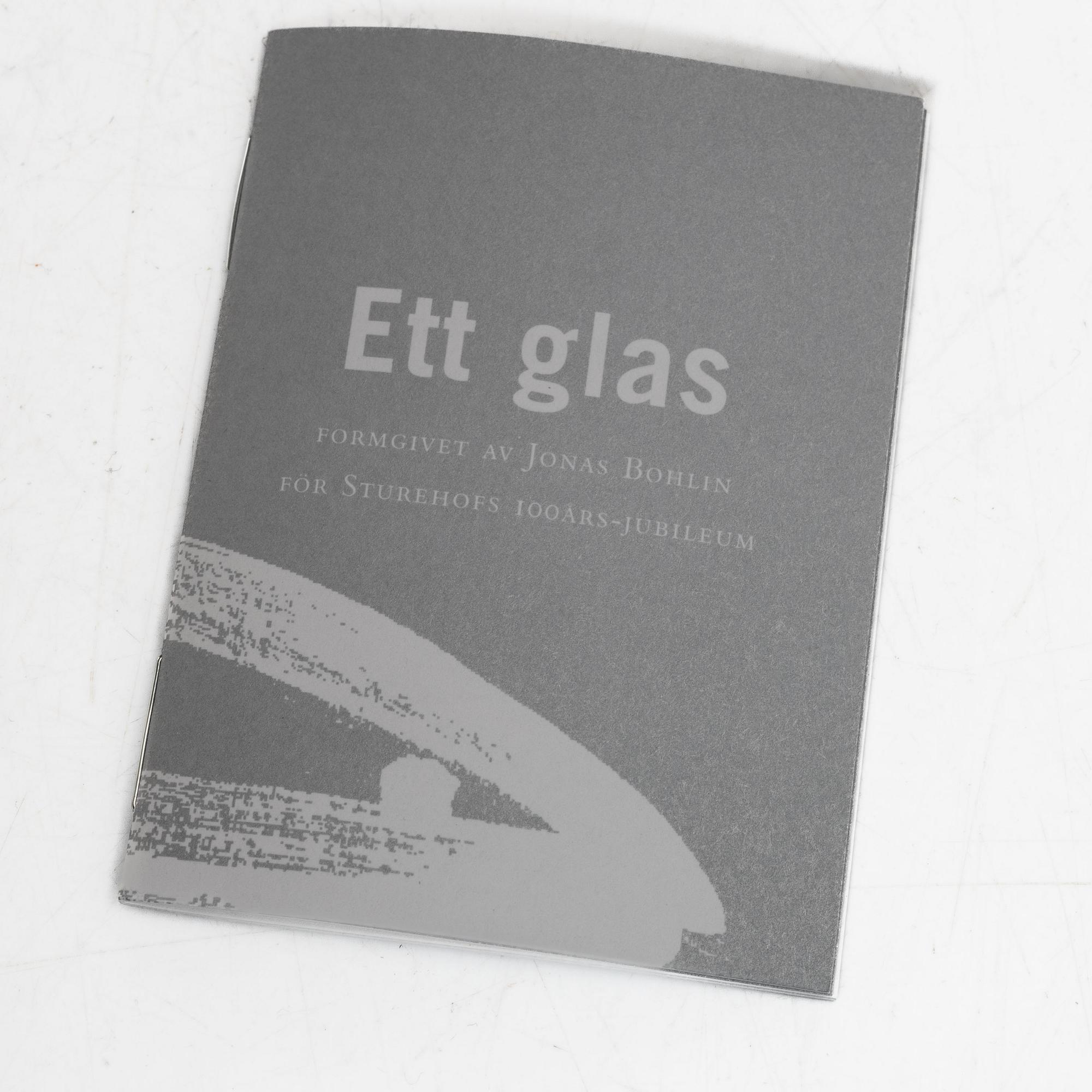 Jonas Bohlin, A pair of shot glasses, 'A glass, Reijmyre, 1997.