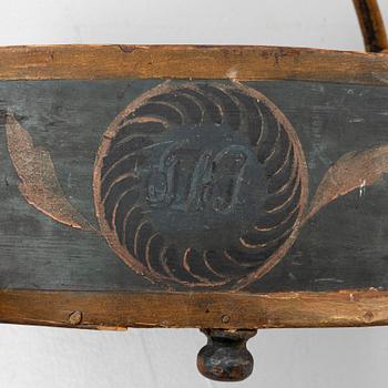 Förningskorg, Hälsingland, daterad 1820.
