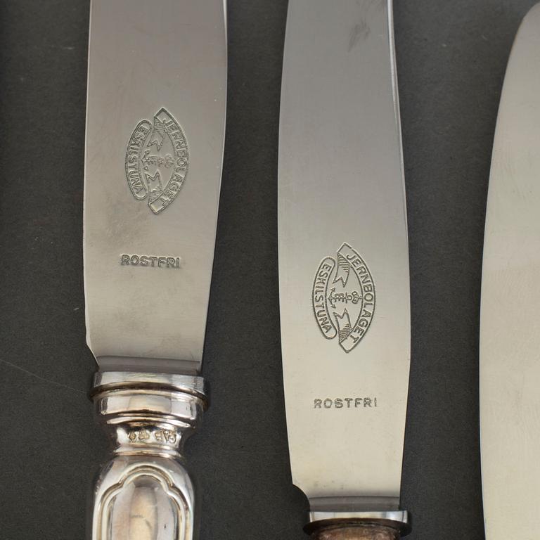 A 188 piece set of silver cutlery,'Vasa', GAB, Stockholm, mid 20th century.