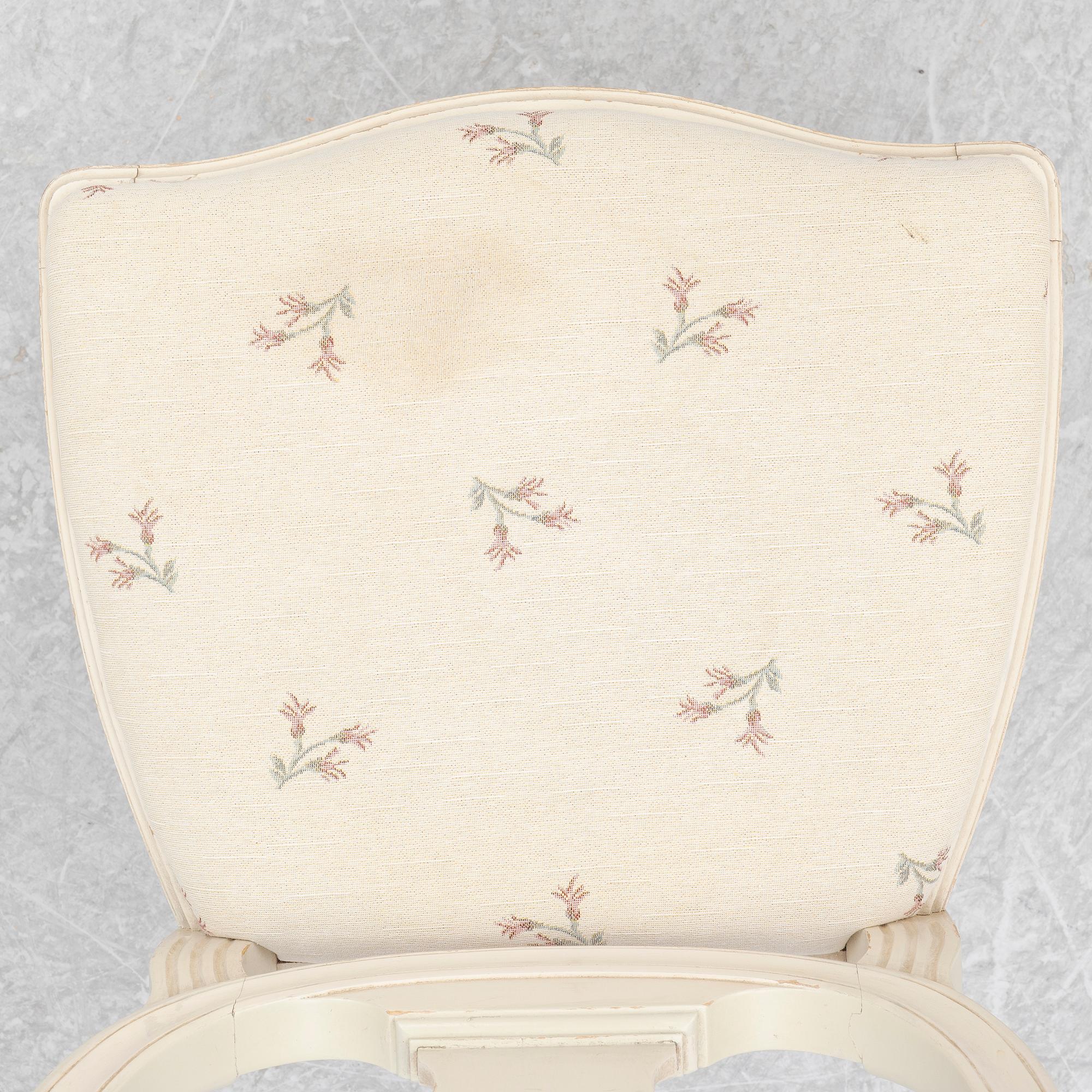 Dining group, 10 pieces, Gustavian style, 20th century.