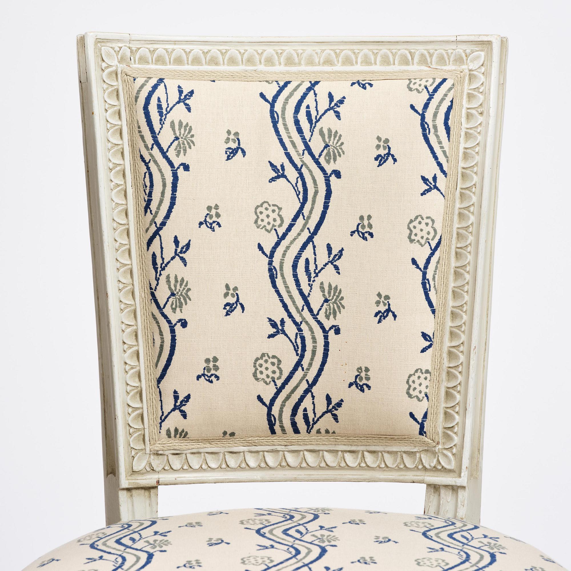 A matched set of ten late Gustavian chairs, (three signed by L Söderholm 1789-1794).