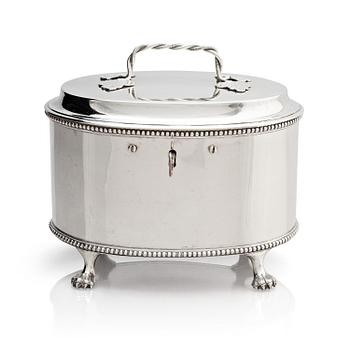 273. Johan Malmstedt, sockerskrin, silver, (verksam 1783-1831) Göteborg. Gustaviansk.