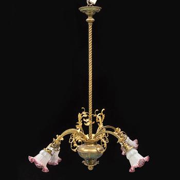 A ca 1900 ceiling light.