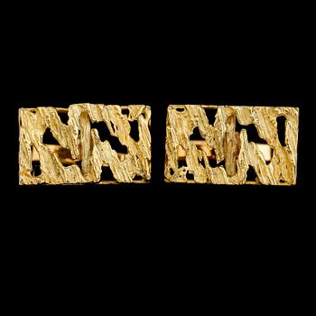 MANSCHETTKNAPPAR, 1 par, 18 k guld. Vikt ca 13,5 g.