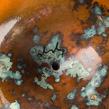 Hans Hedberg, a faience sculpture of a pear, Biot, France.