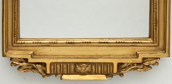 A Gustavian style mirror, mid-20th century.