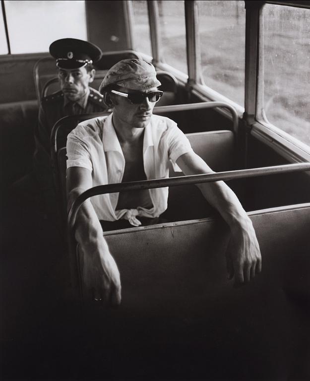 Antanas Sutkus, "A Morning Bus, Vilnius, 1972".