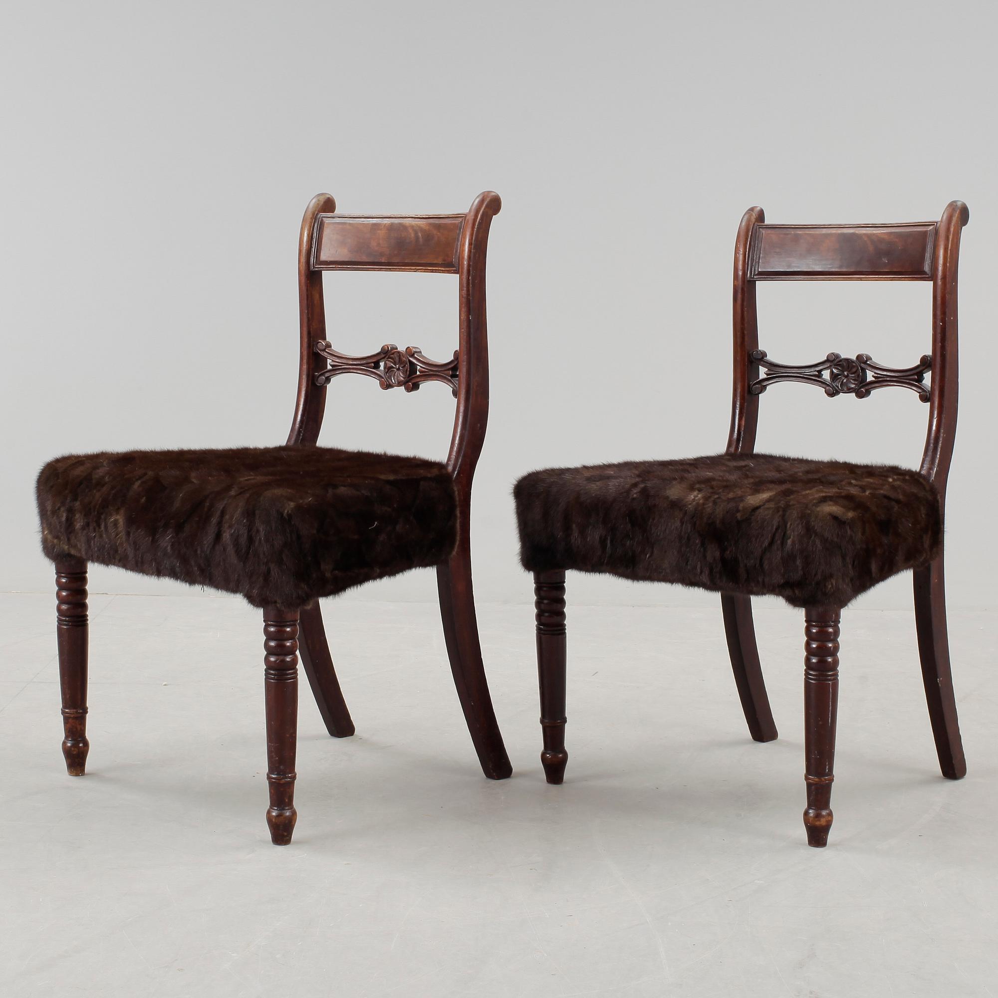 STOLAR, ett par, England, 1800-tal.