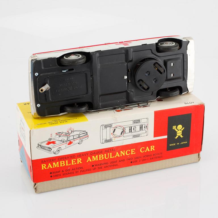 A toy ambulance from Bandai in Japan, second half of the 20th century.