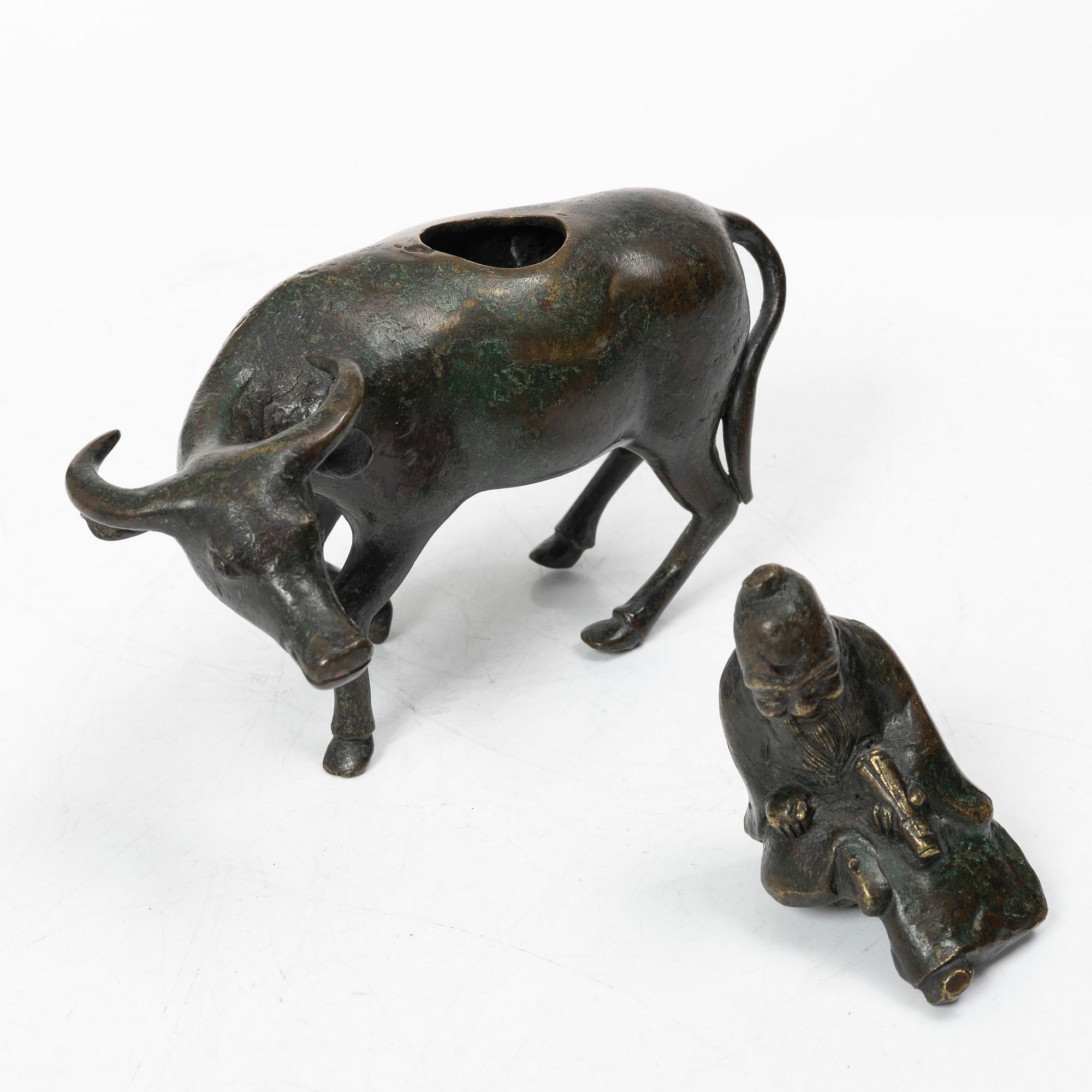 Rökelsekar, brons, Kina, sen qingdynasti.