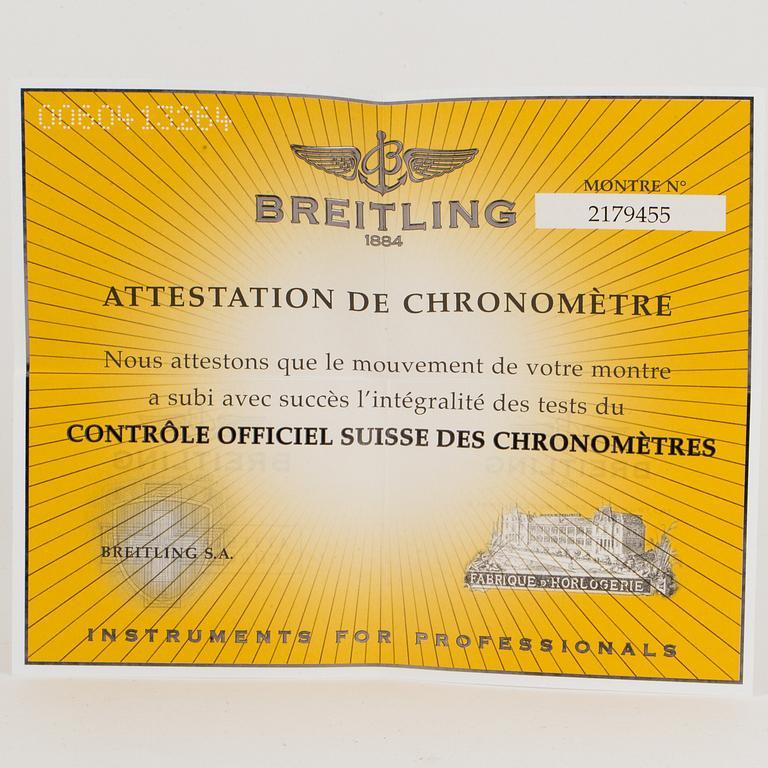BREITLING, Chronomat Evolution, "Tachymetre", Chronometre, wristwatch, chronograph, 43,7 mm.