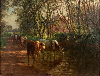 Félix Planquette, Cow by the water.