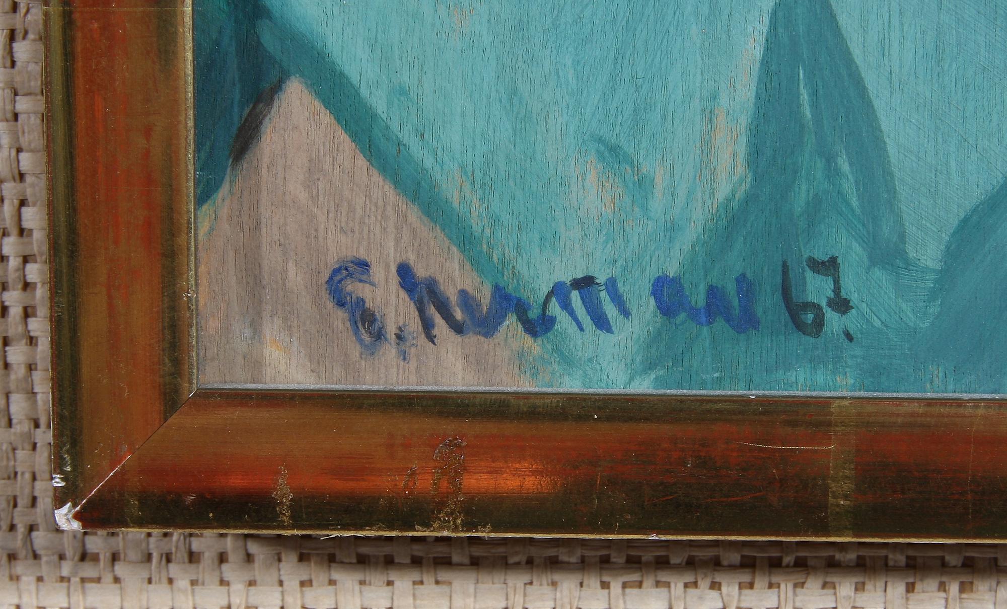 EINAR NERMAN, olja på pannå, sign och dat -67.