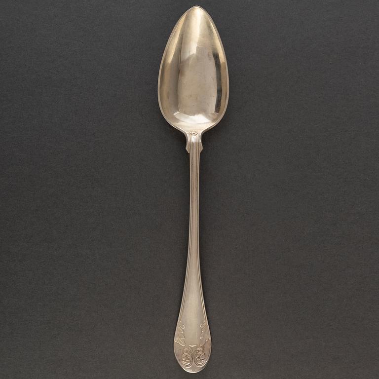 GUSTAF MÖLLENBORG, ragusked, silver, Stockholm 1834.