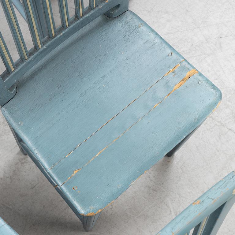 A set of eight painted chairs, 18th/19th Century.