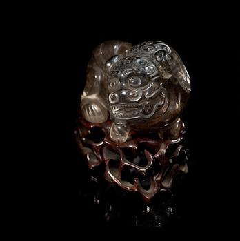 FIGURIN, rökkvarts. Sen Qing dynastin.