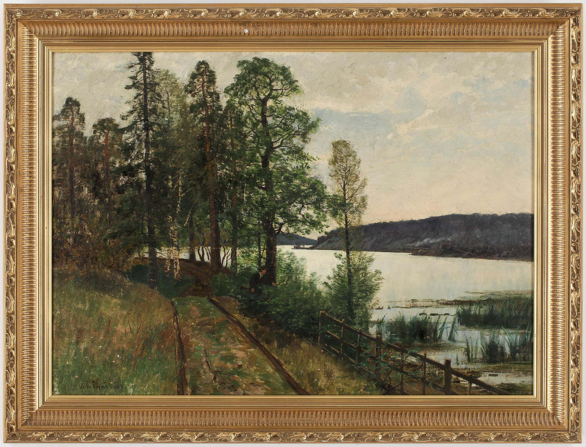 OSCAR TÖRNÅ, olja på duk, signerad, daterad.