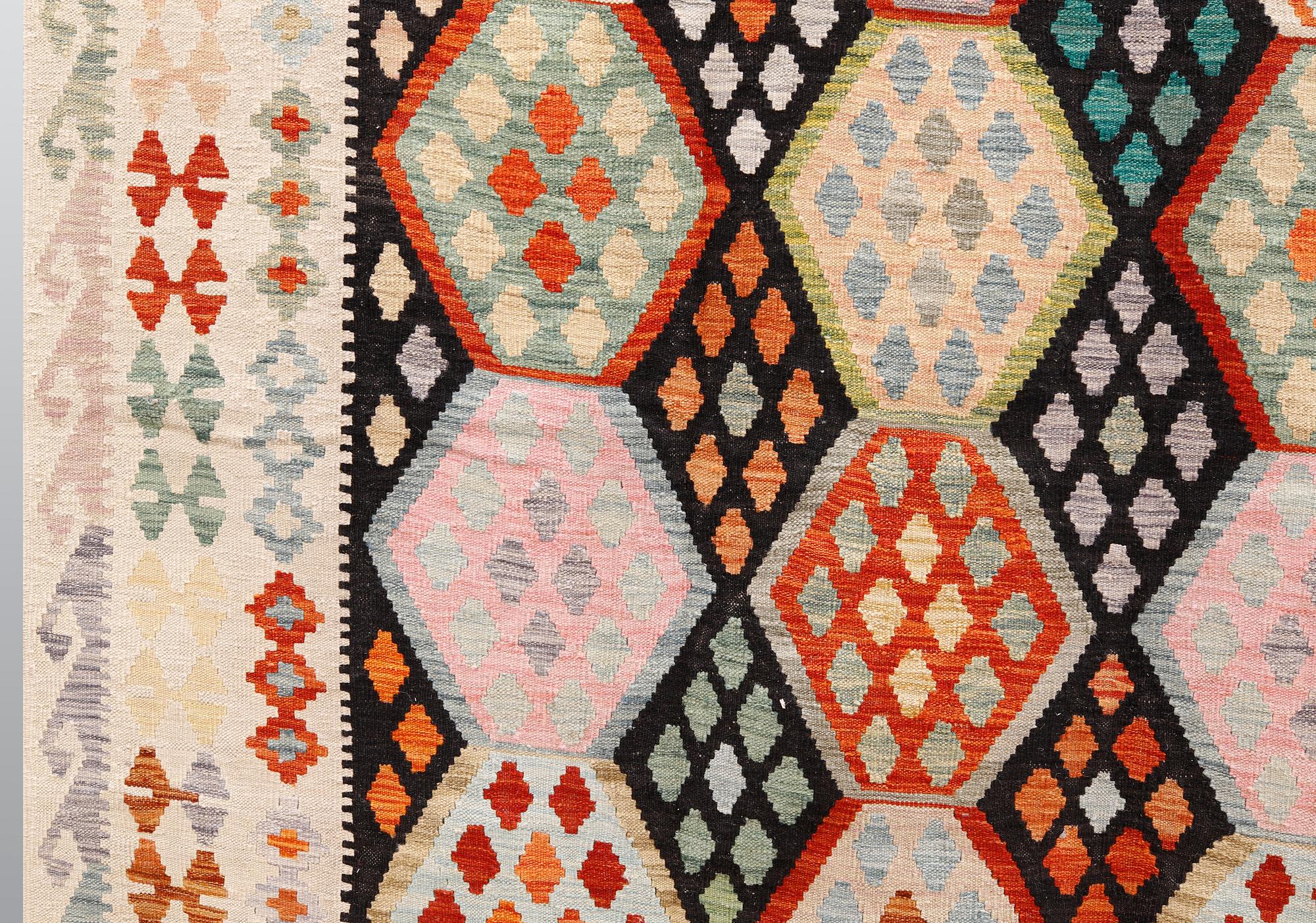 A kilim carpet, ca 349 x 260 cm.