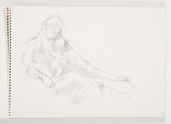 Lotte Laserstein, 3 skissblock med teckningar.